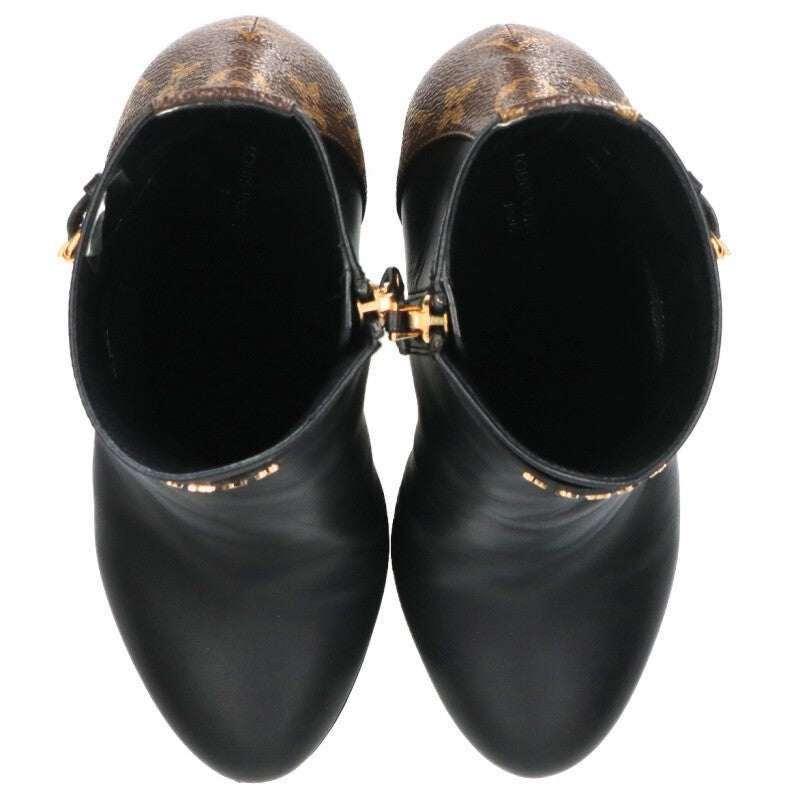 Louis Vuitton Afterglow Line Monogram Heel Boots Size 37