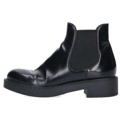 Prada Black Chocolate Side-Gore Chelsea Boots Size 36.5