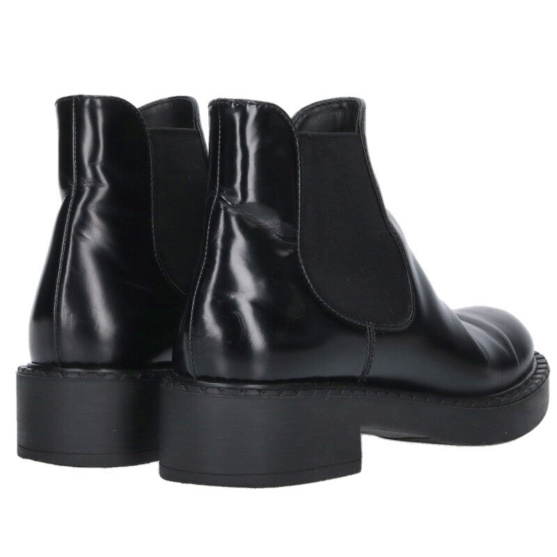 Prada Black Chocolate Side-Gore Chelsea Boots Size 36.5
