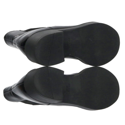 Prada Black Chocolate Side-Gore Chelsea Boots Size 36.5