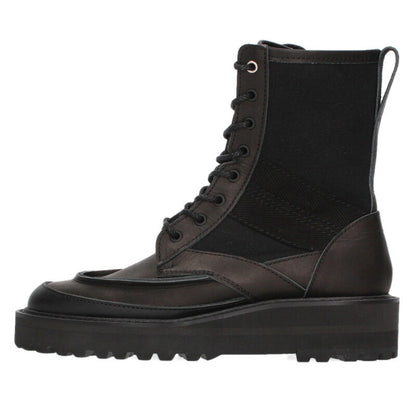 Yohji Yamamoto Cotton Duck Leather Military Boots Size 5