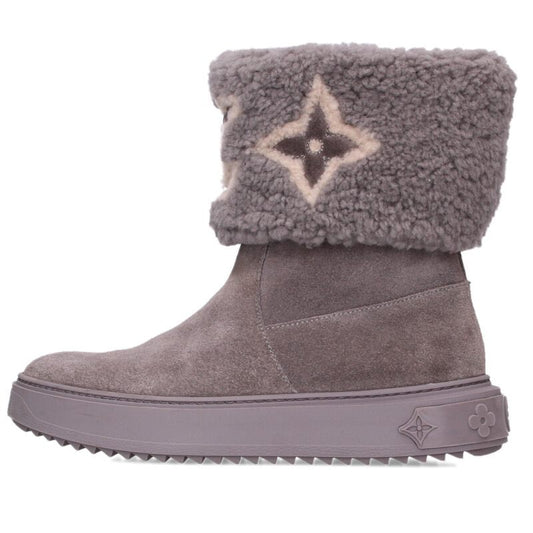 Louis Vuitton Snowdrop Line Monogram Suede Boots Size 36.5