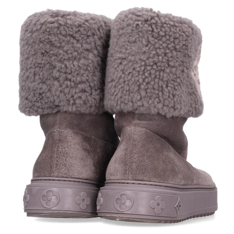 Louis Vuitton Snowdrop Line Monogram Suede Boots Size 36.5