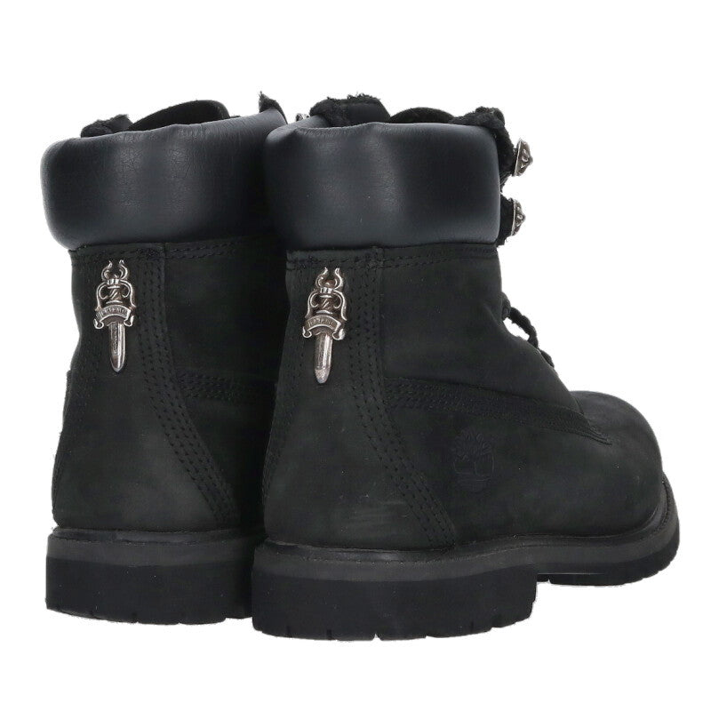 Chrome Hearts x Timberland Dagger Cross Black Silver Size 7M