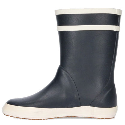 Celine Logo Rubber Rain Boots Black White Size 37