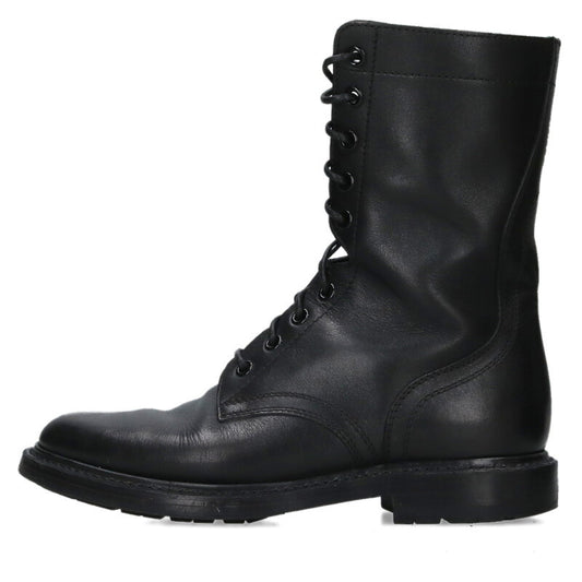 Celine Black Side Zip Lace-Up Boots Size 36