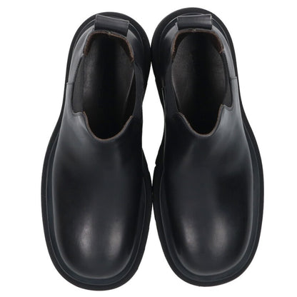 Bottega Veneta Black Leather Lug Sole Chelsea Boots Size 37