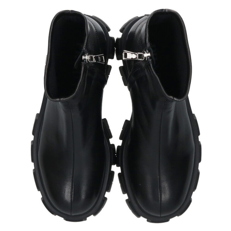 Prada Monolith Stretch Nappa Leather Boots Black Size 37.5