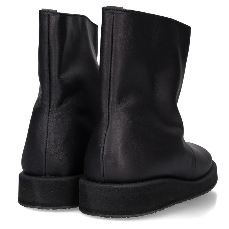 Yohji Yamamoto SOFT MATT BK HIGH-TOP Leather Boots Size 4