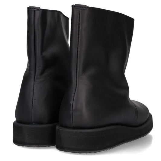Yohji Yamamoto SOFT MATT BK HIGH-TOP Leather Boots Size 4