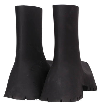 Balenciaga Trooper Rubber Boots Black Size 37