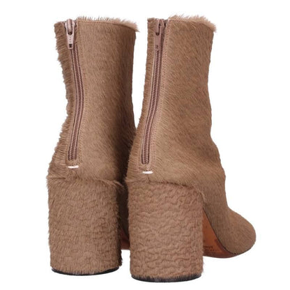 Maison Margiela Beige Fur Boots Size 37
