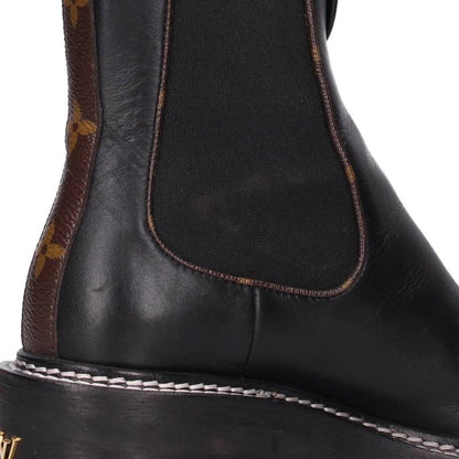 Louis Vuitton Bob-Or Line Monogram Boots & Brown Size 35.5
