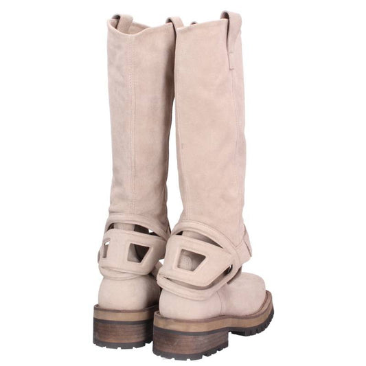 Diesel Beige Suede Western Boots Size 38