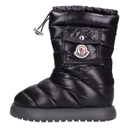 Moncler GAIA POCKET MID Logo Patch Boots Black Size 38