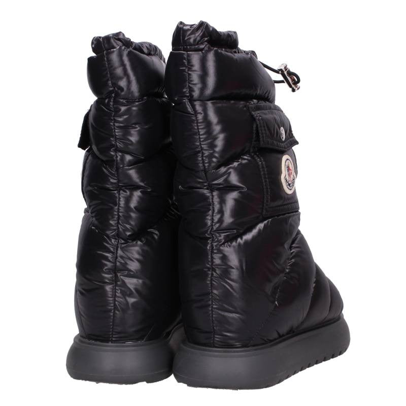 Moncler GAIA POCKET MID Logo Patch Boots Black Size 38