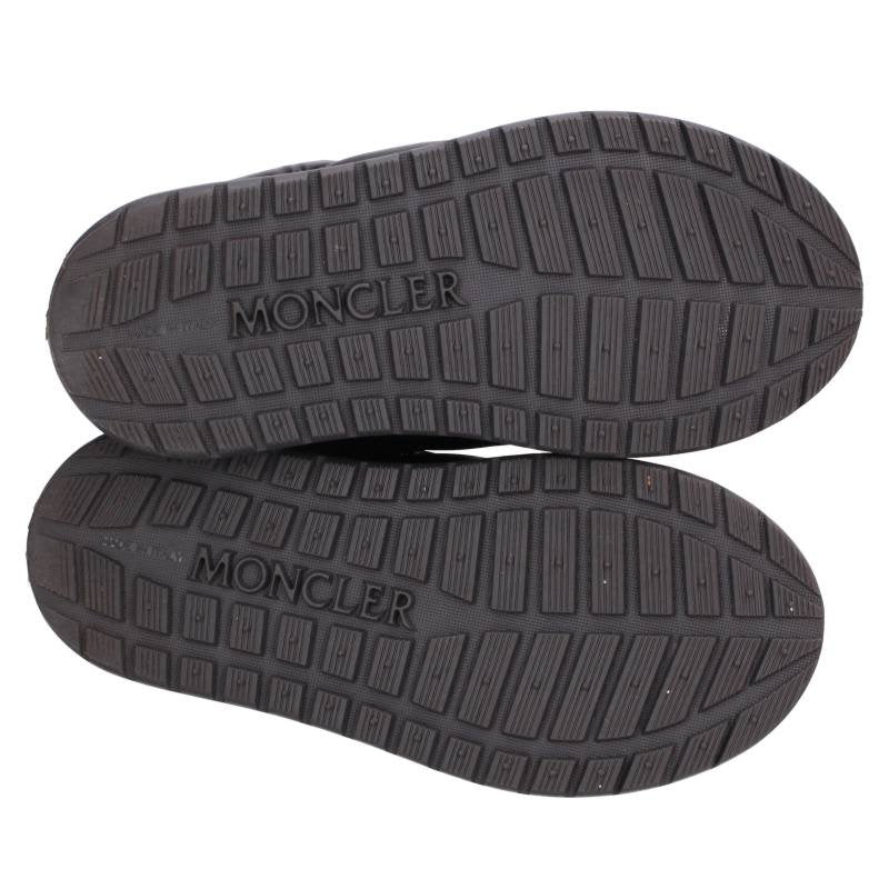 Moncler GAIA POCKET MID Logo Patch Boots Black Size 38