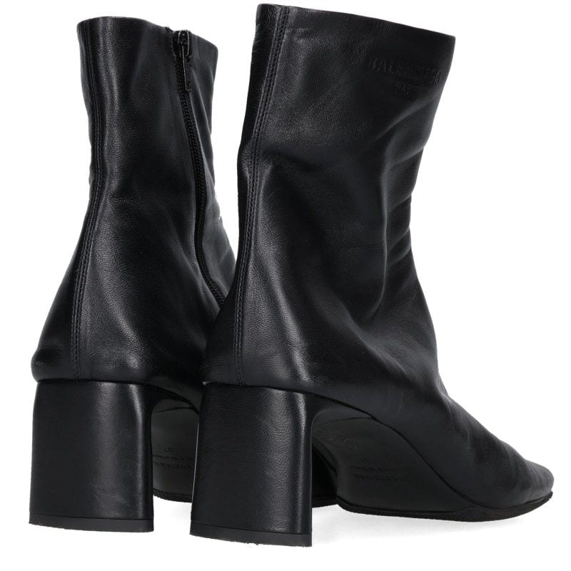 Balenciaga Black Zip-up Heel Boots Size 37
