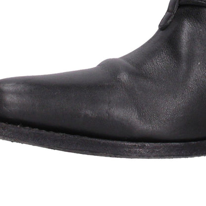 Celine Berlin Center Zip Belt Strap Boots Black
