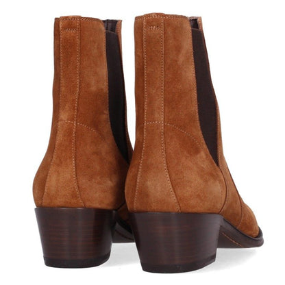 Celine Camargue Side Gore Suede Boots Brown Size 37