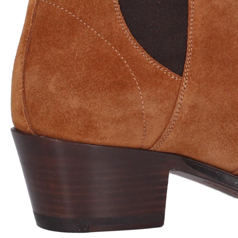 Celine Camargue Side Gore Suede Boots Brown Size 37