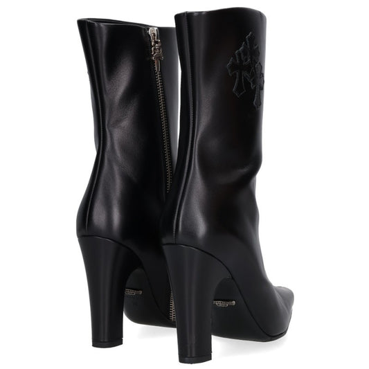 Chrome Hearts SUGER JONES Cross Patch Side Zip Boots Size 38