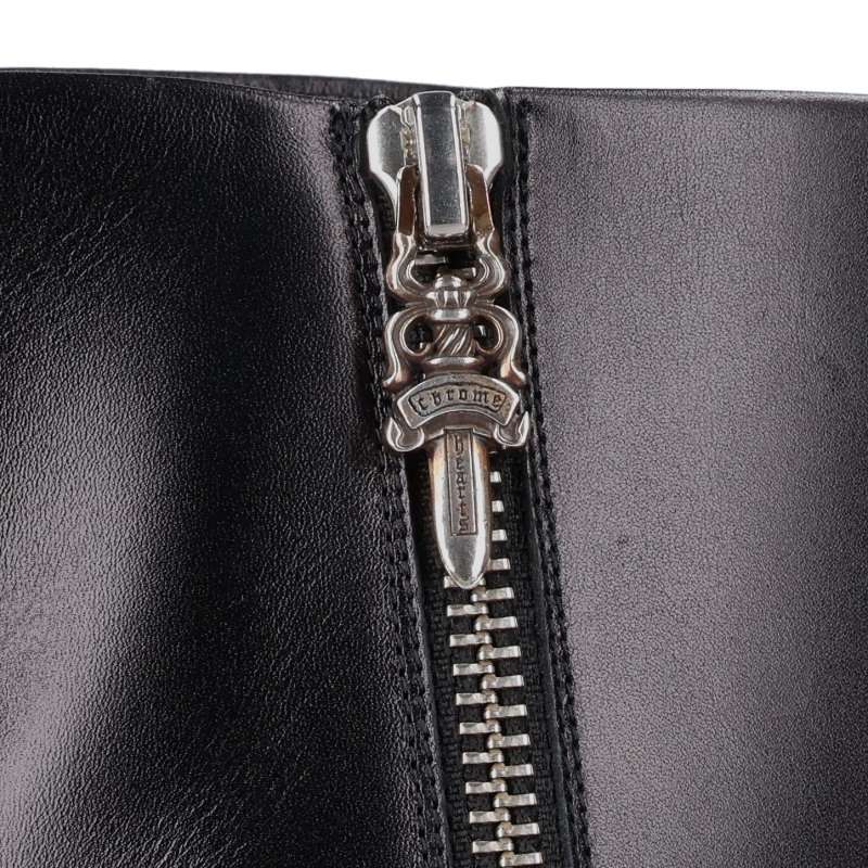 Chrome Hearts SUGER JONES Cross Patch Side Zip Boots Size 38