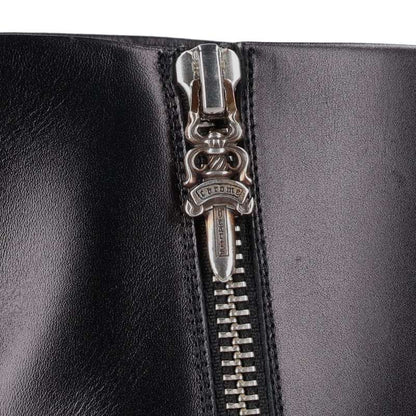 Chrome Hearts SUGER JONES Cross Patch Side Zip Boots Size 38