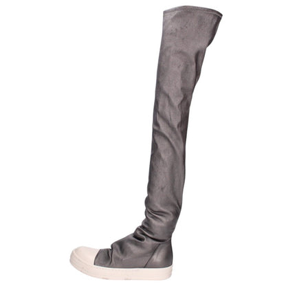 Rick Owens Knee High Stocking Sneaks Leather Boots Size 36