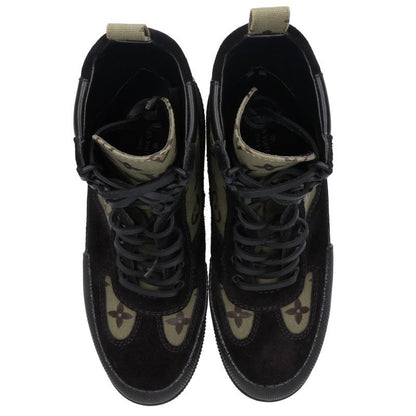 Louis Vuitton Lauriate Monogram Platform Black Green Size 34