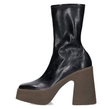 Stella McCartney Skyla Side-Zip Heel Boots Black Size 37