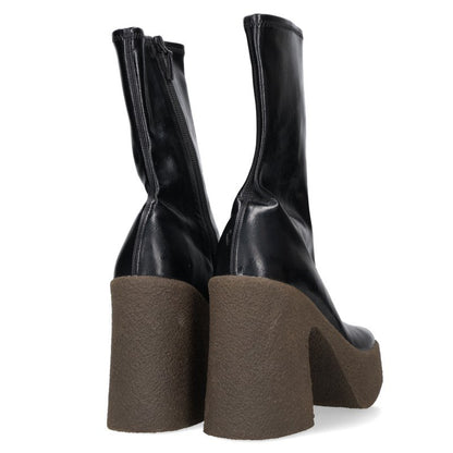 Stella McCartney Skyla Side-Zip Heel Boots Black Size 37