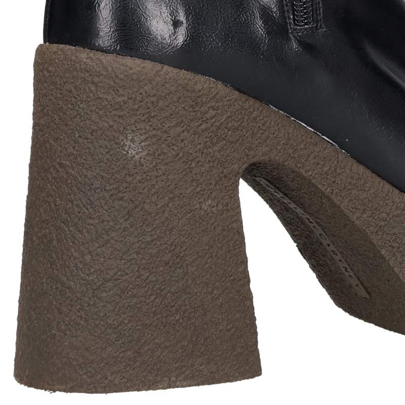 Stella McCartney Skyla Side-Zip Heel Boots Black Size 37
