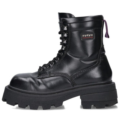 Eytys Black Lace-up Leather Boots Size 38