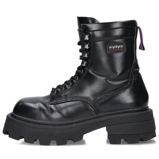 Eytys Black Lace-up Leather Boots Size 38