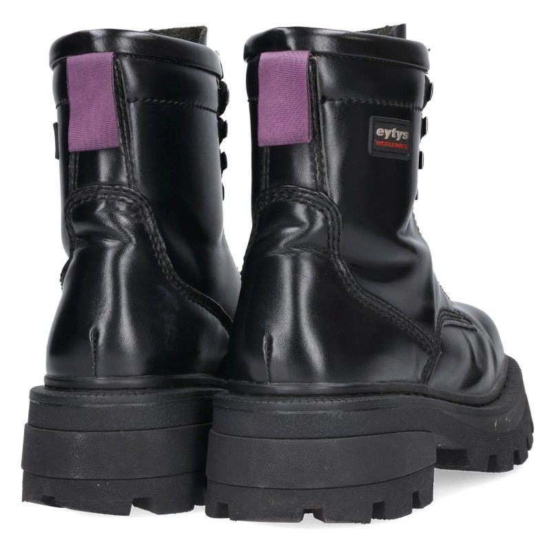 Eytys Black Lace-up Leather Boots Size 38