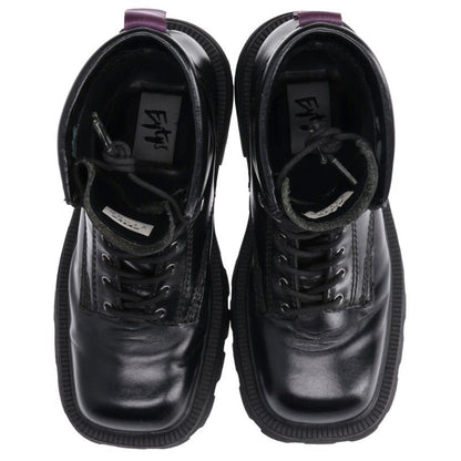 Eytys Black Lace-up Leather Boots Size 38