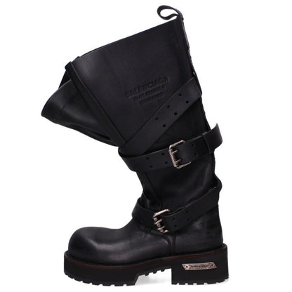 BALENCIAGA Venom Black High Boots Size 38