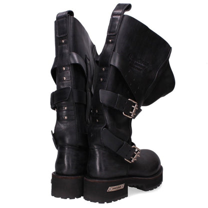 BALENCIAGA Venom Black High Boots Size 38