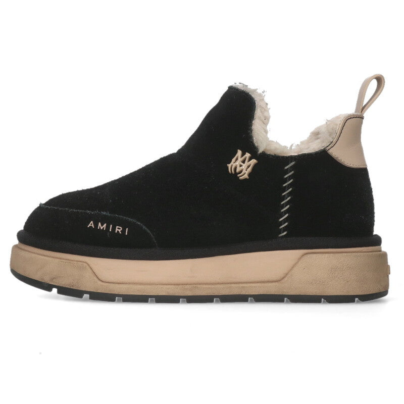 Amiri Malibu Shearling Mouton Low Sneakers Black Size 37