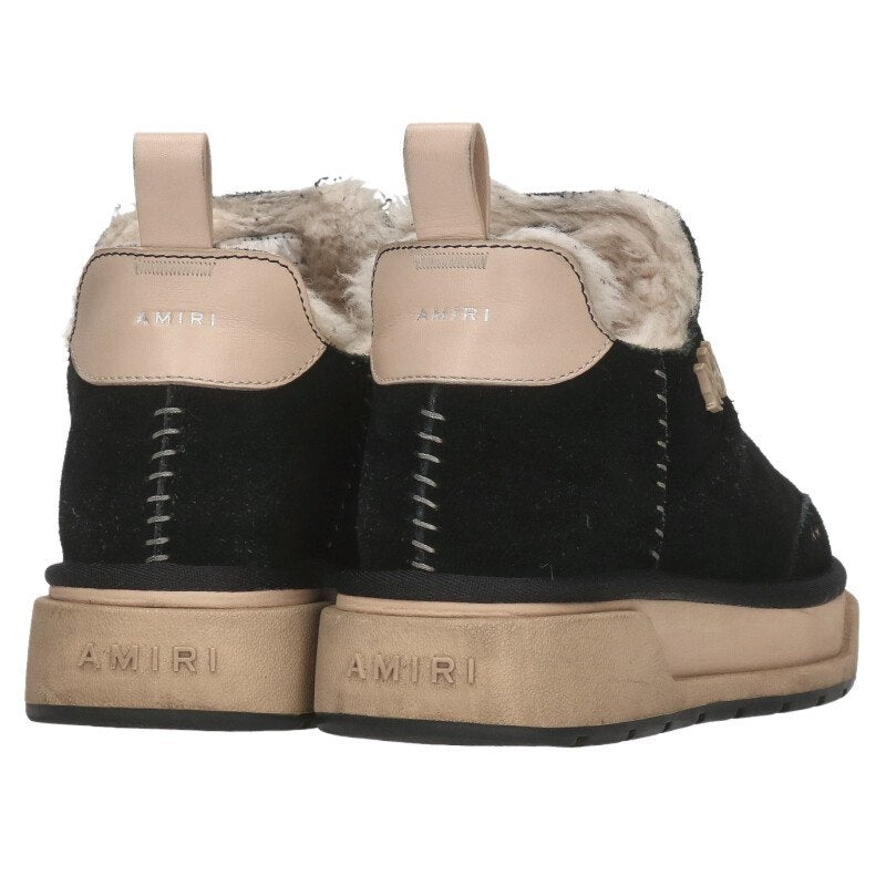 Amiri Malibu Shearling Mouton Low Sneakers Black Size 37