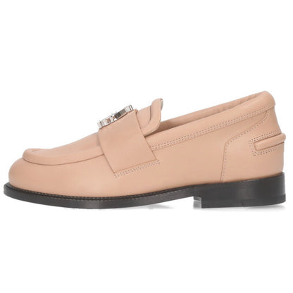 Lanvin Beige Logo Plate Loafer Size 35