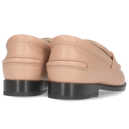 Lanvin Beige Logo Plate Loafer Size 35