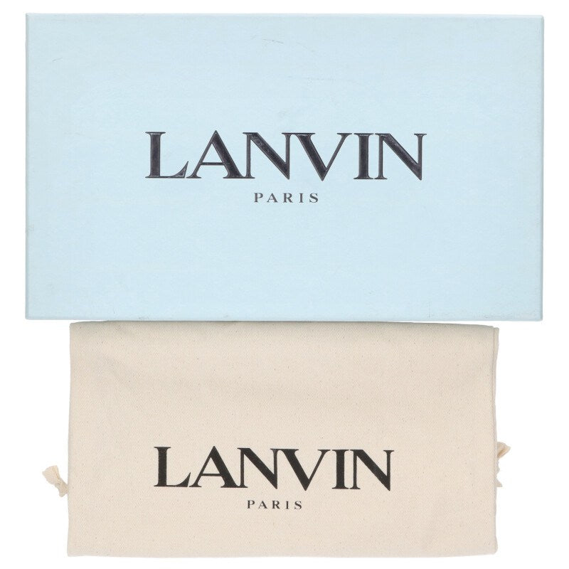 Lanvin Beige Logo Plate Loafer Size 35