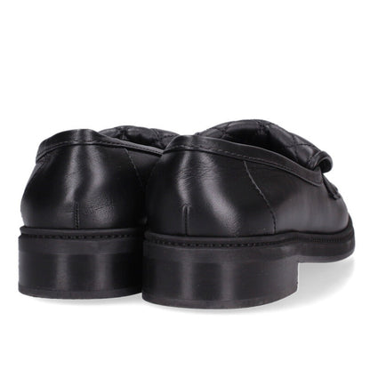 Chanel Black Matelassé Coco Mark Turn-lock Loafers Size 39.5