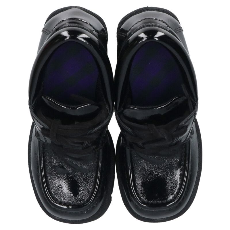 Burberry Heeled Leather Loafers Black Size 35