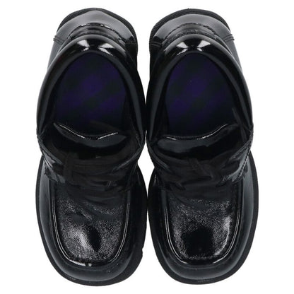 Burberry Heeled Leather Loafers Black Size 35