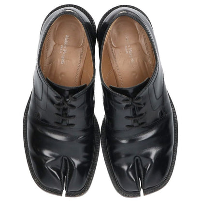 Maison Margiela Tabi Lace-Up Leather Sneakers Black Size 38