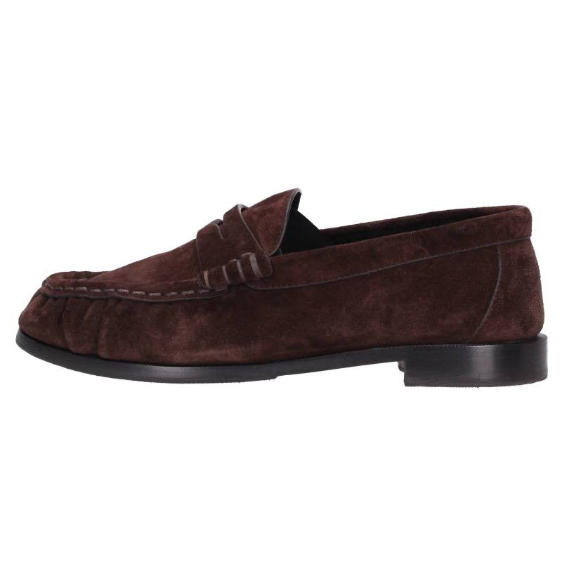Saint Laurent Paris Brown Suede Le Loafers Size 36