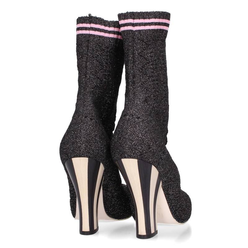 Fendi Black Sock Heels Size 35